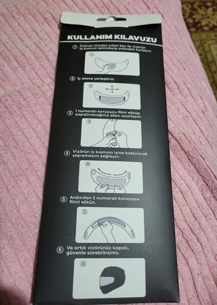 Kask buğu önleyici  - Görsel 2