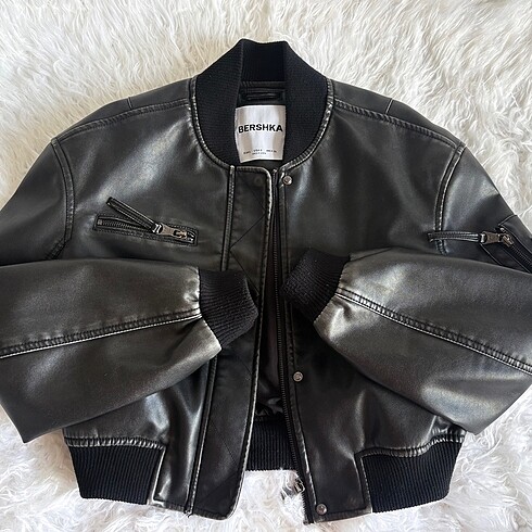 Bershka Deri Bomber Ceket