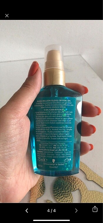  Beden Renk Gliss Million Gloss Saç Bakım Yağı