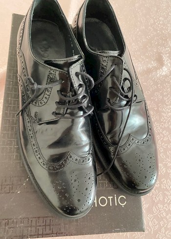 Klasik Siyah Deri Erkek Ayakkabı - Görsel 4