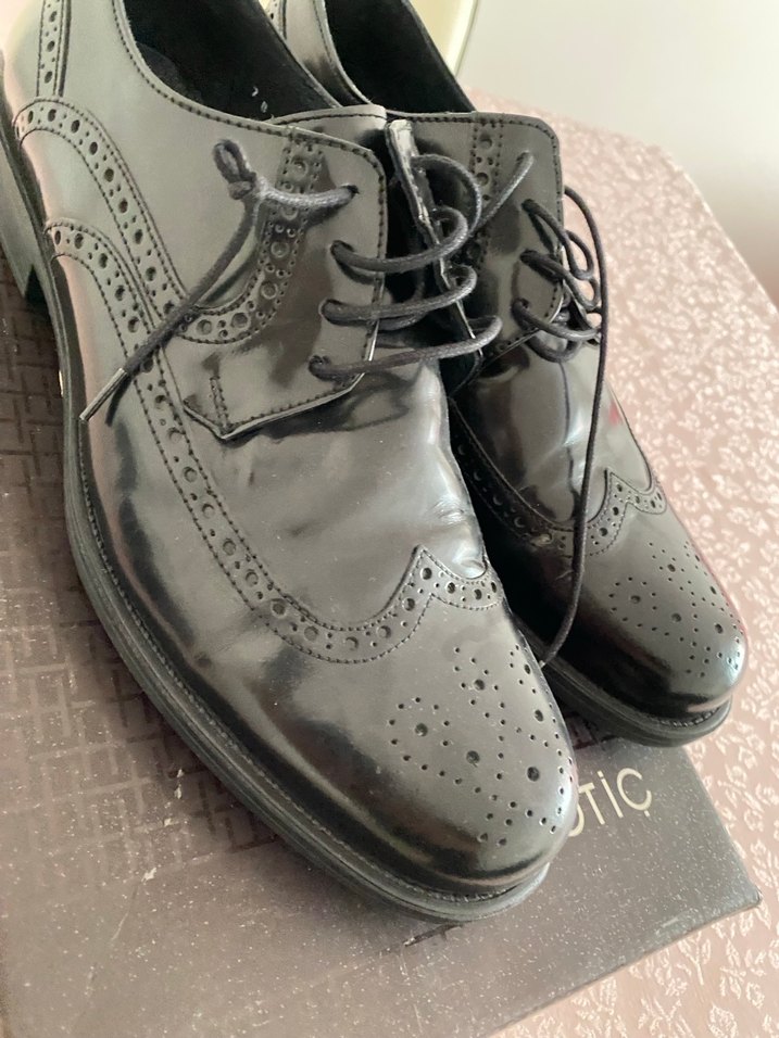 Klasik Siyah Deri Erkek Ayakkabı - Görsel 5