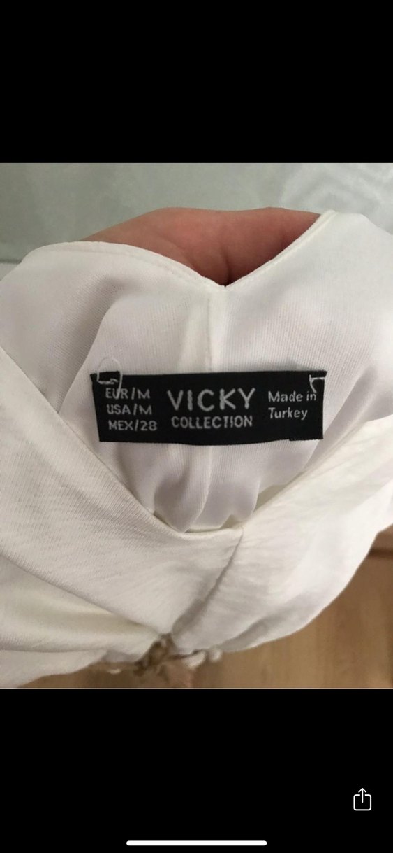 Beyaz Bohem Uzun Keten Elbise Püsküllü - Görsel 4