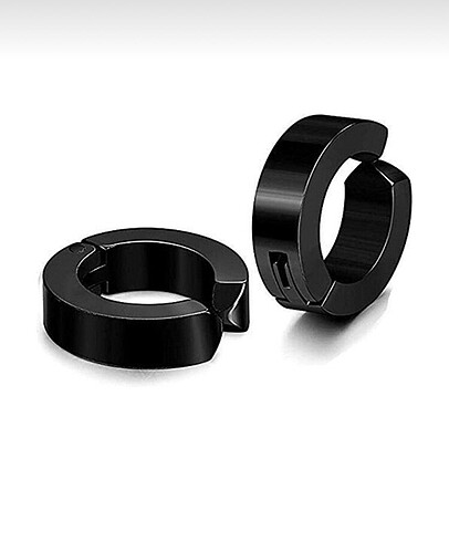 Sıkıştırmalı Çelik Küpe 1 Çift Unisex