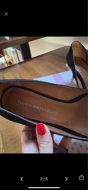 Pelinin Ayakkabıları Nr. 37 Süet Stiletto Pelinin Ayakkabıları