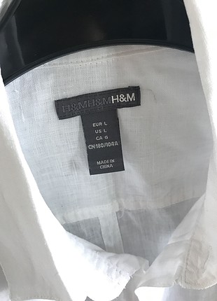 H&M H&M L-beden Keten Gömlek Erkek