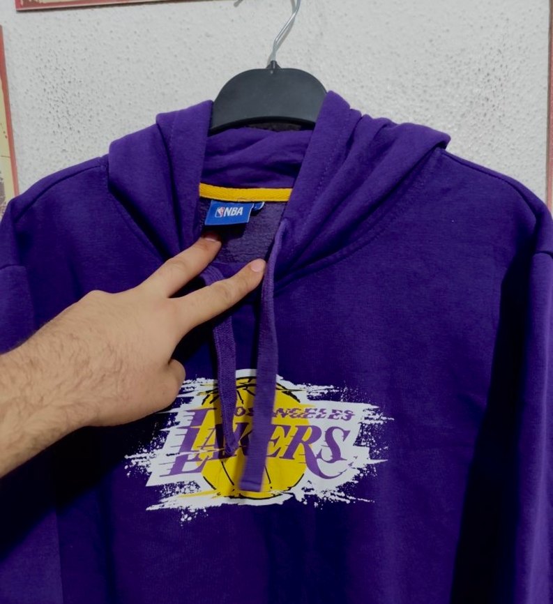 Oversize NBA Lakers Sweatshirt - Görsel 3
