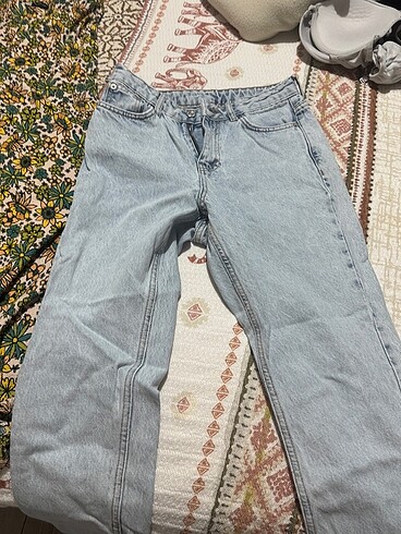 26 Beden mavi Renk Mom jean