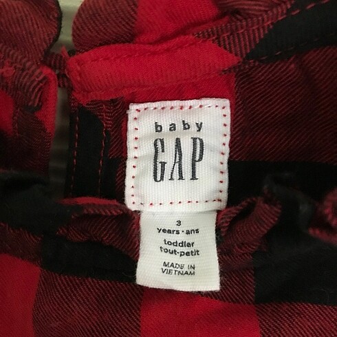 24-36 Ay Beden GAP Kız bebek gömlek