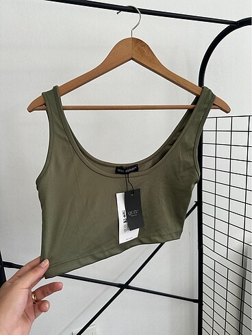 Quzu QUZU HAKİ YEŞİLİ CROP