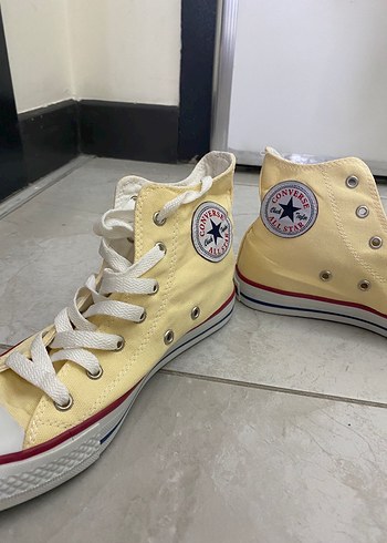 Converse Converse Sıfır Sarı Kadın Günlük Spor Ayakkabı