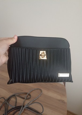 NAS Siyah Pliseli Kadın Çanta - Görsel 3