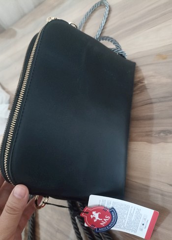 NAS Siyah Pliseli Kadın Çanta - Görsel 2