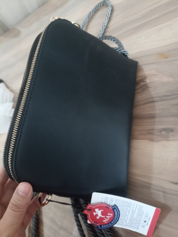 NAS Siyah Pliseli Kadın Çanta - Görsel 2