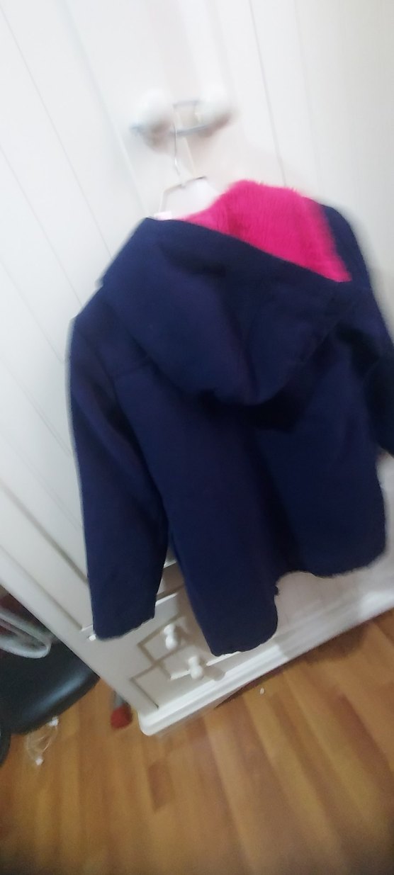 Renkli Baskılı Kız Çocuk Polar Ceket - Görsel 2