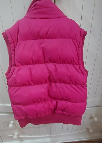 Düğmeli Pembe kız çocuk Yelek - Görsel 3