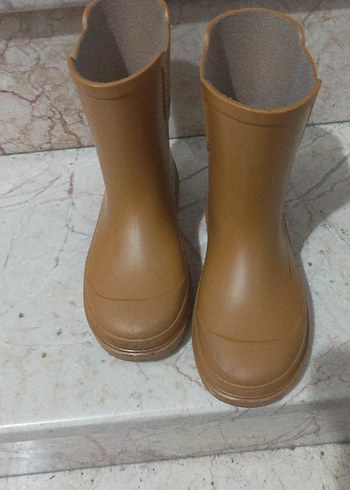 Bej Erkek Çocuk Lastik Çizme