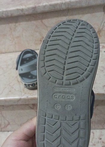 28 Beden Crocs Gri Erkek Çocuk Terlik Sandalet