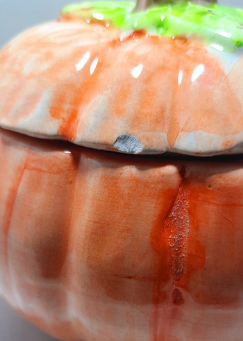 Renkli Turuncu Kabak Şeklinde kase - Görsel 2