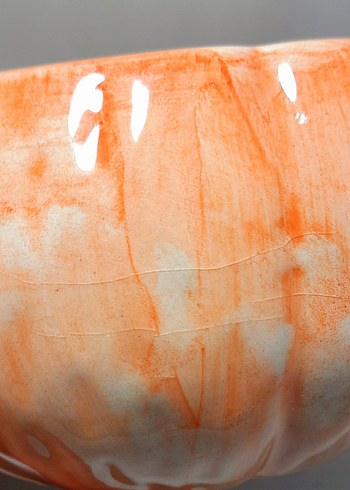 Renkli Turuncu Kabak Şeklinde kase - Görsel 7