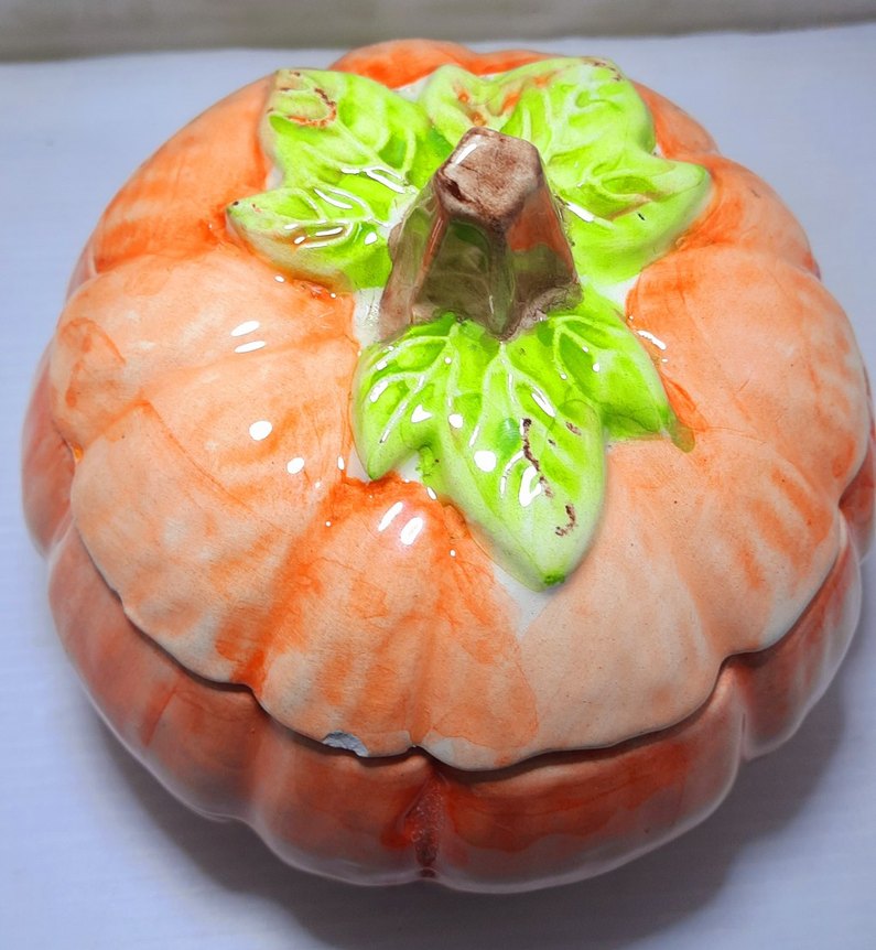 Renkli Turuncu Kabak Şeklinde kase - Görsel 3