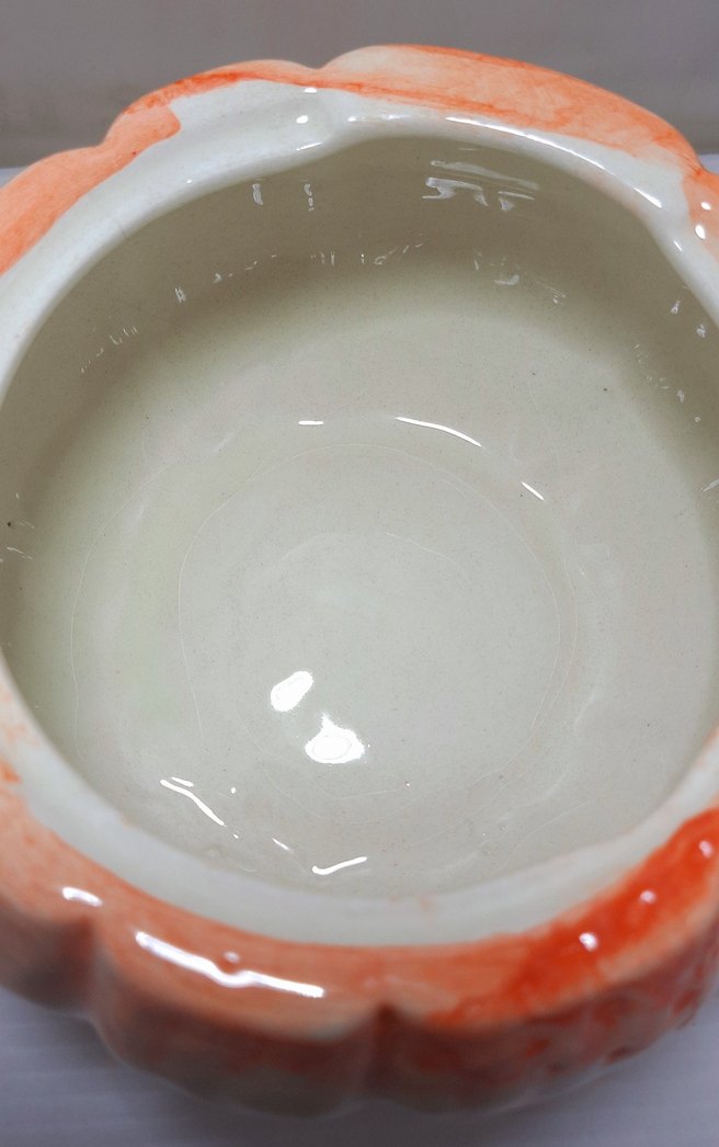 Renkli Turuncu Kabak Şeklinde kase - Görsel 5