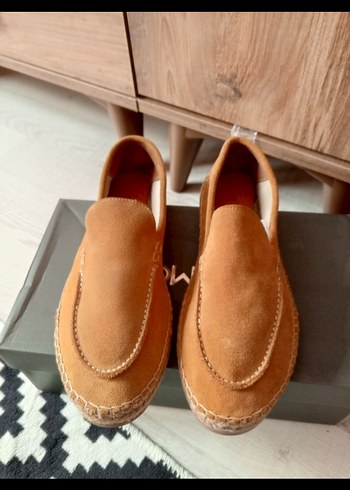 erkek Kahverengi Süet Espadril Ayakkabı