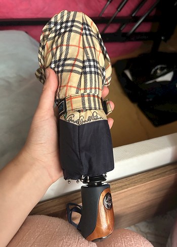 Klasik Bej Kadın Şemsiye - Görsel 3