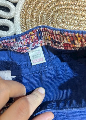 Düğmeli Mavi Kot Şort - Görsel 2