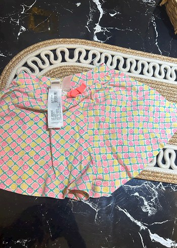 Renkli Baskılı Kız Eldiveni Velcro Kapatmalı - Görsel 3