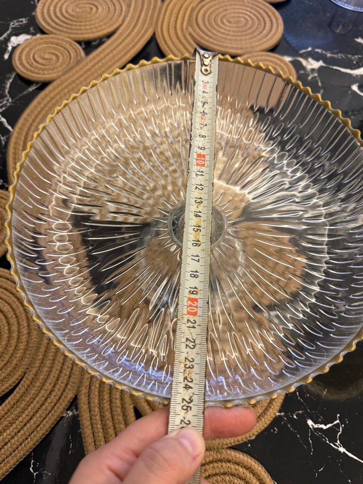 Vintage Altın Renkli Yılan Desenli Ayaklı Tabak - Görsel 3