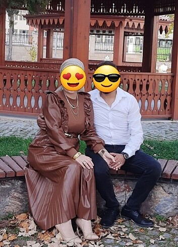 Diğer Bayan deri elbise