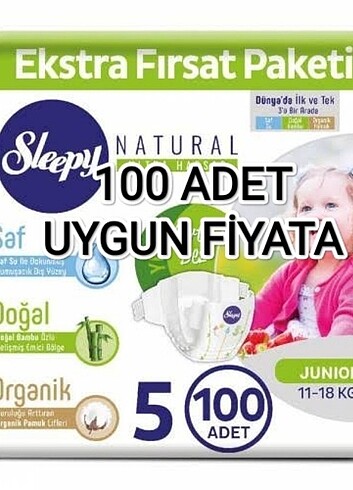 Sleepy naturel külot Bez 5 numara açılmamış paket 