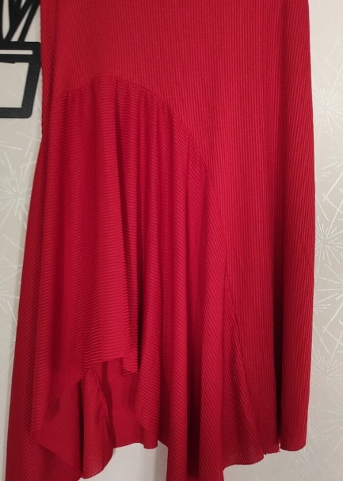 Asimetrik kesim kadın etek  - Görsel 2