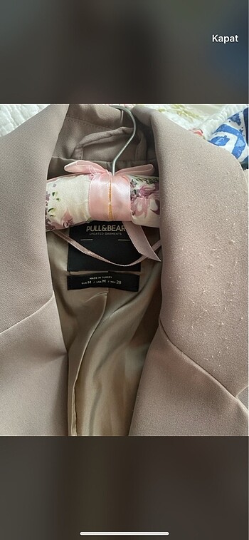 m Beden camel Renk Pull&Bear Blazer Ceket