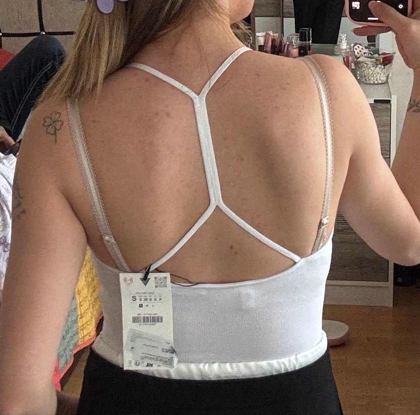 Zara beyaz body - Görsel 3