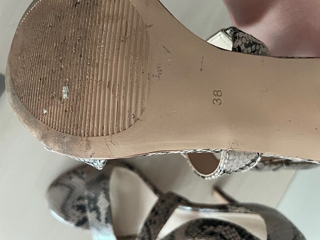 Deichmann deichman yılan derisi topuklu ayakkabı
