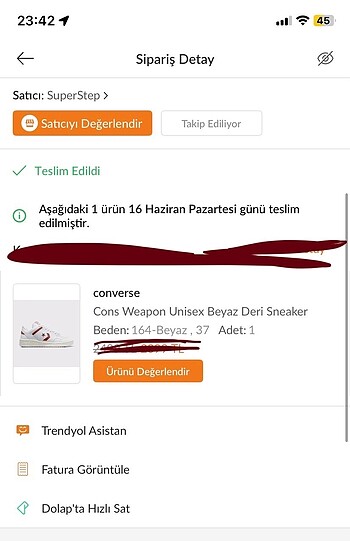 37 Beden beyaz Renk Converse Weapon Unisex