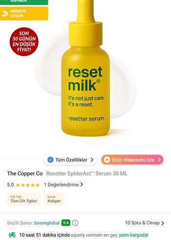 Reset Milk Resetter Serum - Görsel 4