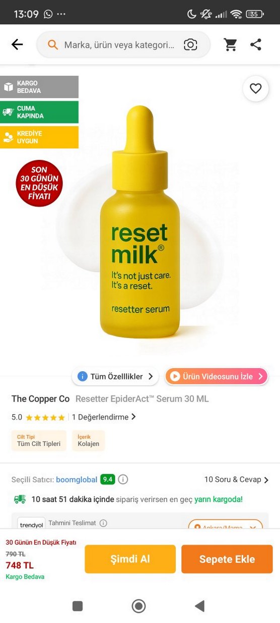 Reset Milk Resetter Serum - Görsel 4