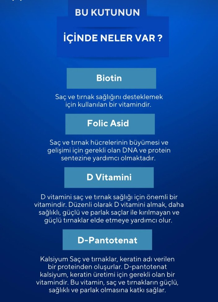 Vita cell Saç ve Tırnak Vitamini - Görsel 2