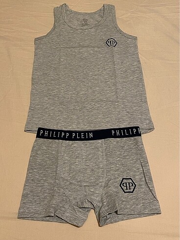 Philipp plein erkek çocuk atlet-boxer takım