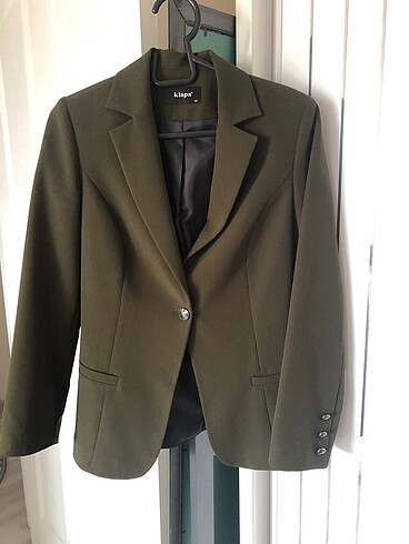 Blazer ceket ve siyah 40 beden kumas pantolon