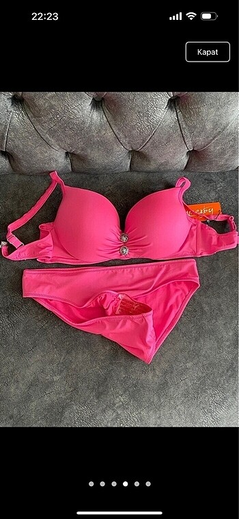 l Beden pembe Renk Pembe yeni bikini takımı