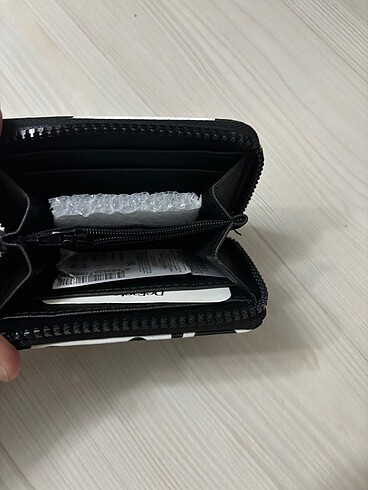 Kadın Zebra Desenli Suni Deri Cüzdan - Görsel 4