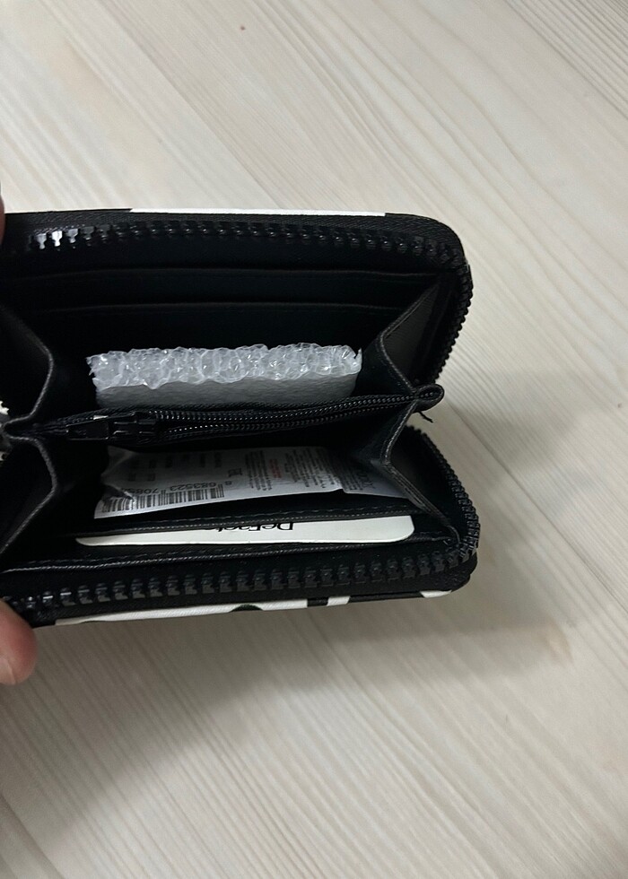 Kadın Zebra Desenli Suni Deri Cüzdan - Görsel 4