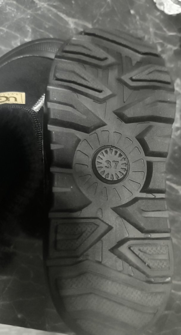 UGG Siyah Örgü Detaylı Kadın Dolgu Topuk Bot - Görsel 5