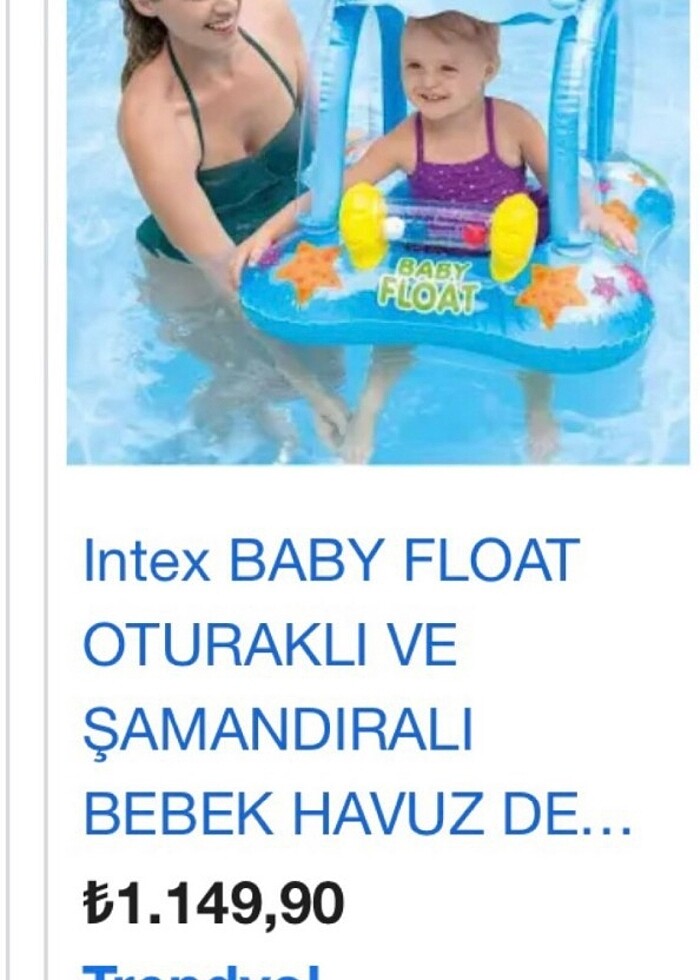 Oturaklı gölgelik li şişme çocuk bot intex - Görsel 2