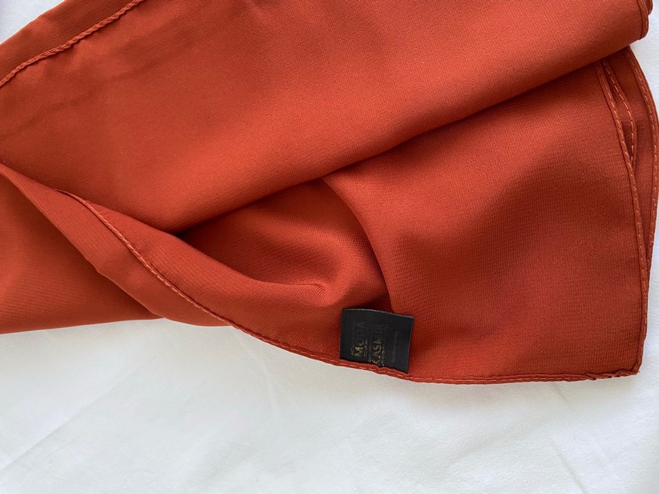 Kadın Kiremit rengi Şal - Görsel 2