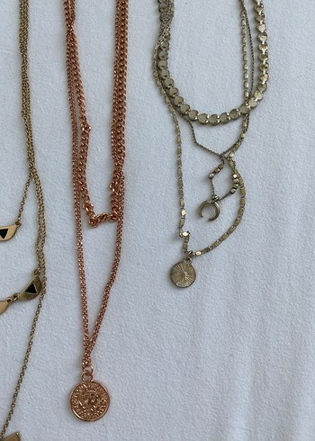 Bohem Zincir Detaylı Midi Kadın Kolye seti - Görsel 3