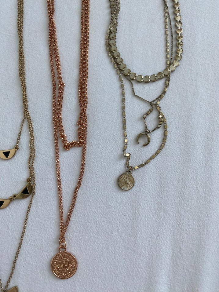 Bohem Zincir Detaylı Midi Kadın Kolye seti - Görsel 3